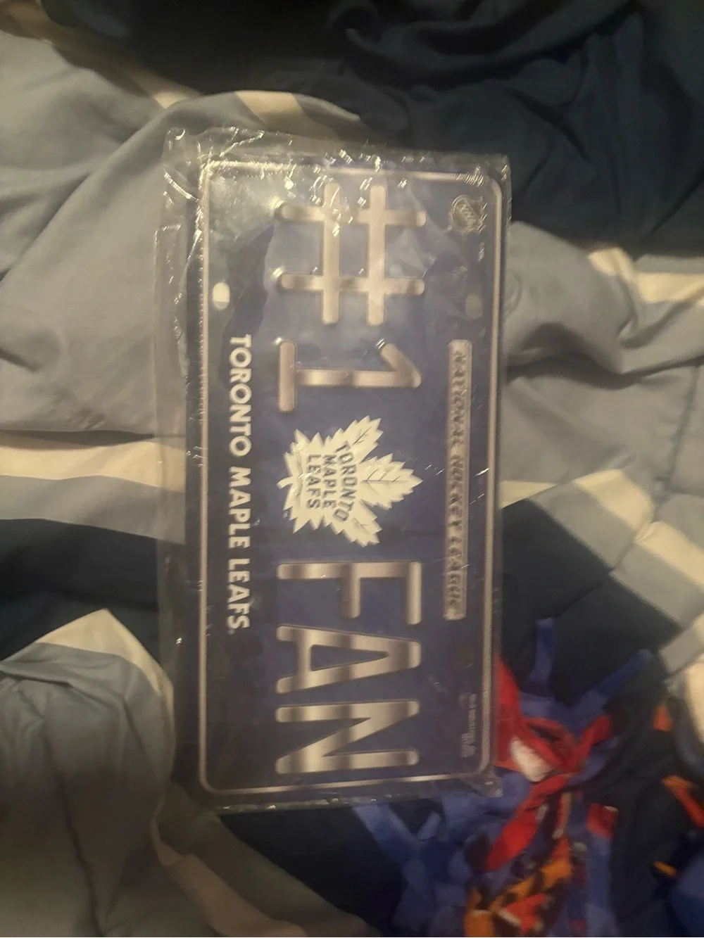 NHL Toronto Maple Leafs Blue Silver #1 Fan License Plate